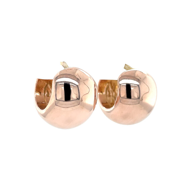 Rose gold earrings 14 karat