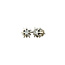 White gold stud earrings with diamond 14 karat