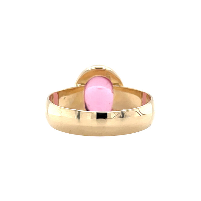 Goldener Ring mit Farbstein 14 Karat