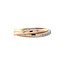 Tricolour gouden ring met diamant 18 karaat