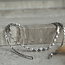 Weißgoldener Choker mit Diamant 42 cm 18 kt