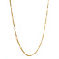 Goldene Figaro-Kette 43 cm 14 Karat