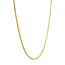 Gold length necklace gourmet 70.5 cm 18 karat