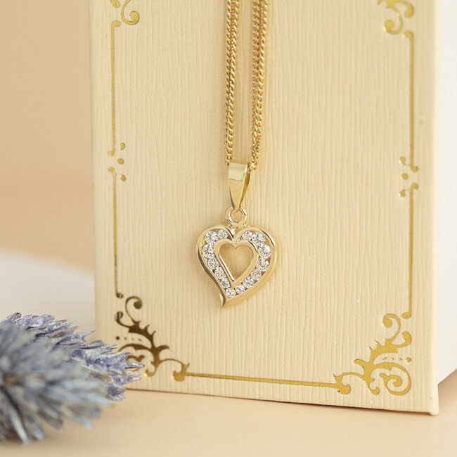 Gouden lengtecollier gourmet 52.5 cm 14 karaat