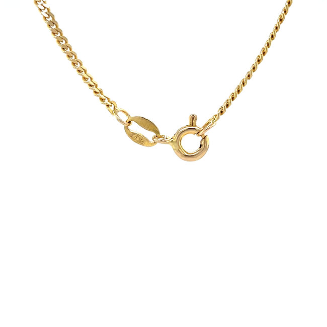 Gouden lengtecollier gourmet 52.5 cm 14 karaat