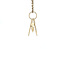 Gold pendant faith, hope and love 14 karat