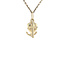 Gold pendant faith, hope and love 14 karat