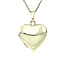 Gouden medaillon hanger hart 14 karaat