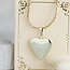 Gouden medaillon hanger hart 14 karaat