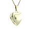 Gouden medaillon hanger hart 14 karaat