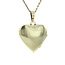 Gouden medaillon hanger hart 14 karaat