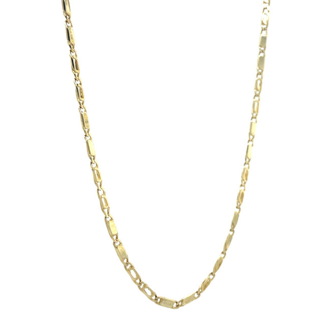 Goldenes Collier Falkenauge 46 cm 14 Karat