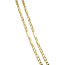 Goldenes Collier Falkenauge 46 cm 14 Karat