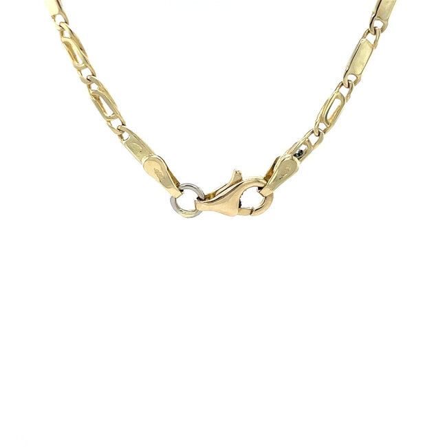 Gouden collier valkenoog 46 cm 14 karaat