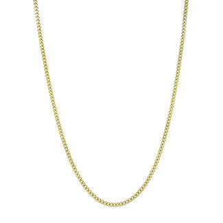 Gold gourmet length necklace