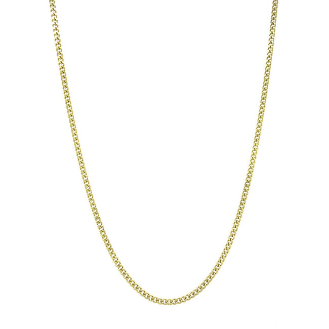 Gouden lengtecollier gourmet 71 cm 14 karaat