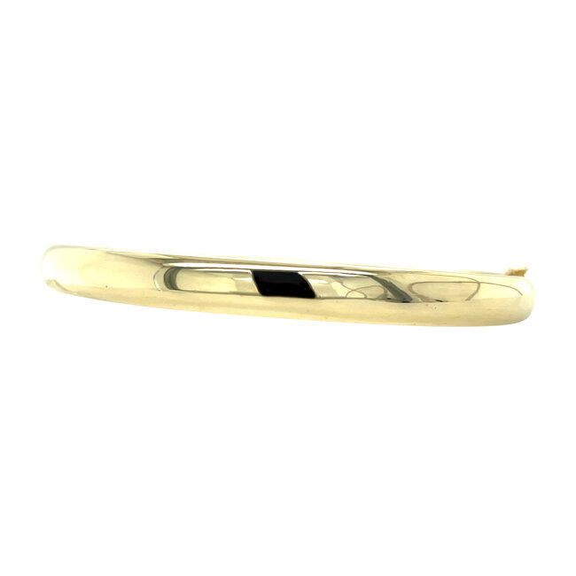 Gold smooth bangle 14 karat