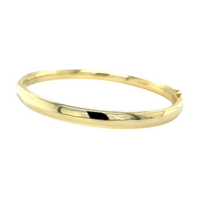 Gold smooth bangle 14 karat