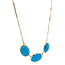 Collier met Robin's egg Turquoise 46 cm 13 karaat