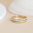 Goldener Ring mit Diamant 18 Karat