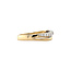 Goldener Ring mit Diamant 18 Karat