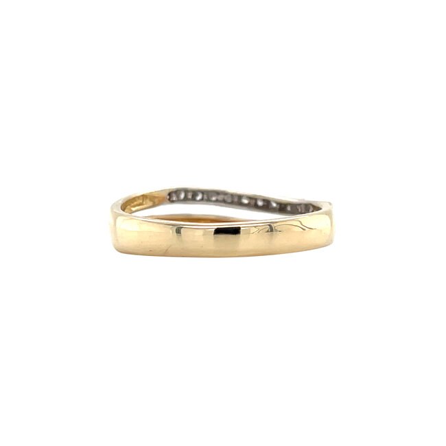 Gouden ring met diamant 18 karaat