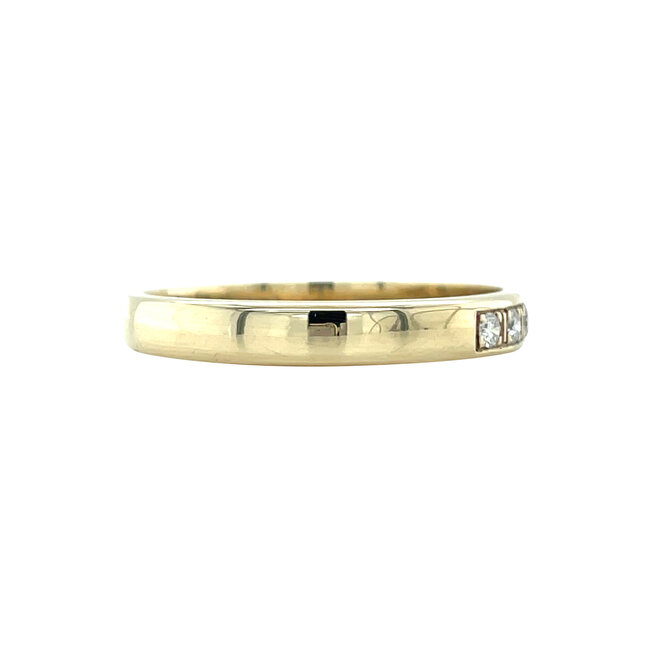 Gold ring with diamond 14 karat