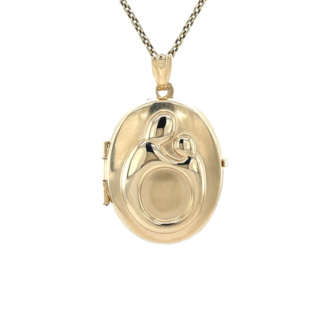 Gold medallion pendant 14 karat