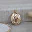 Gold medallion pendant 14 karat