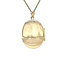 Gold medallion pendant 14 karat