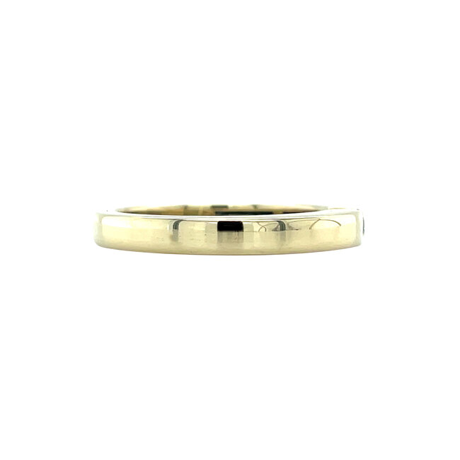 Goldener Ring mit Diamant 14 Karat