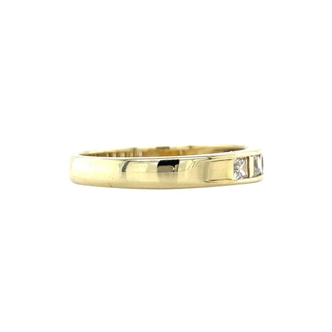 Gouden ring met zirkonia 14 karaat