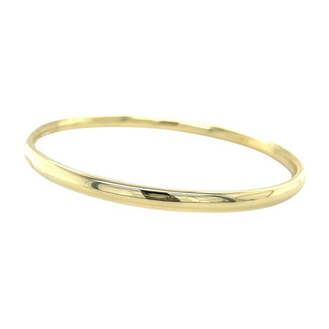 Gold smooth bangle 14 karat