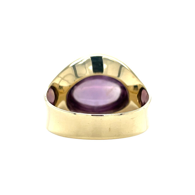 Ring met amethist 8 karaat
