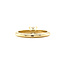 Gouden solitair ring met diamant 18 karaat