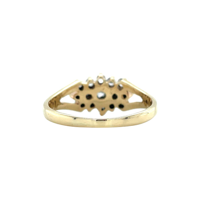 Gold ring with zirconia 14 karat