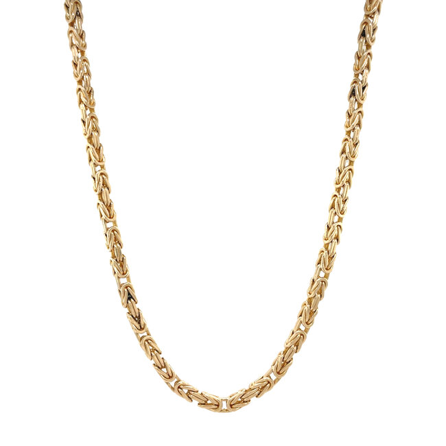 Goldene Königskette 65,5 cm 14 Karat