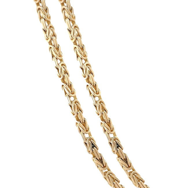 Goldenes Königskollier 65,5 cm 14 Karat