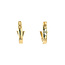 14 karat gold ear jewelry with zirconia