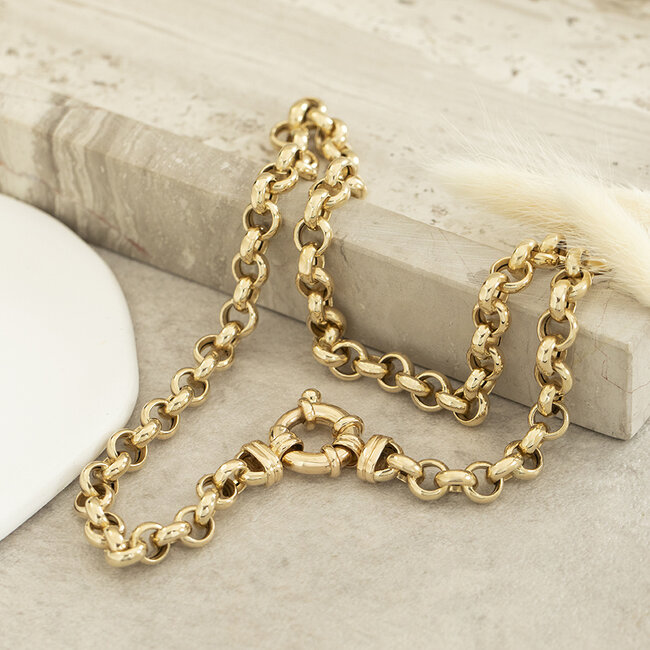 Goldene Ankerkette 45 cm 14 Karat