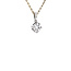 White gold entourage pendant with diamond 14 karat