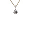 White gold entourage pendant with diamond 14 karat