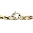 Gouden armband bicolour 19 cm 14 karaat