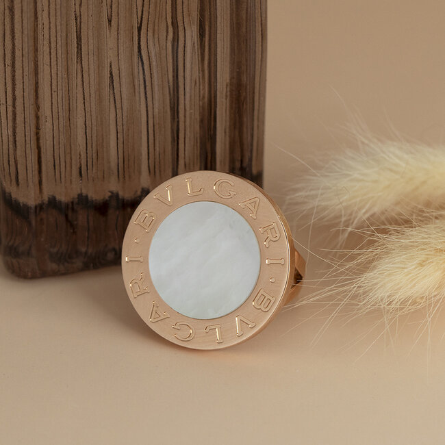 Roségoldener Bvlgari-Ring