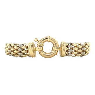 Gold bicolour bracelet