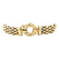 Gold bracelet bicolour 20 cm 14 karat