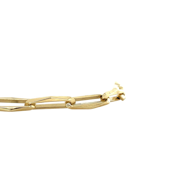 Gouden closed for ever armband 18.5 cm 14 karaat