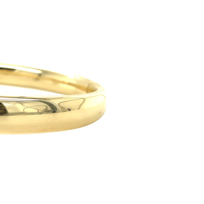 Gold smooth bangle 14 karat