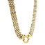 Goldener Choker bicolor 45 cm 14 Karat