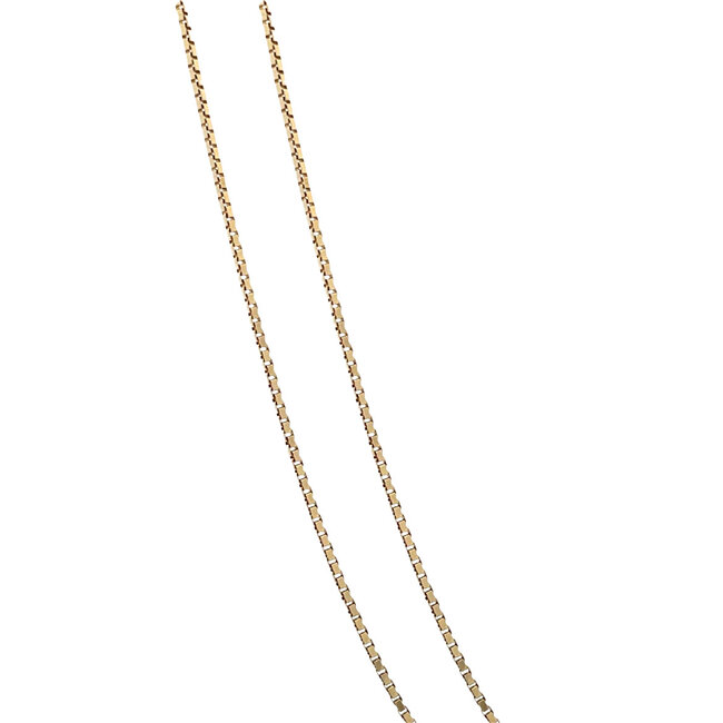 Gold length necklace Venetian 50.5 cm 14 karat